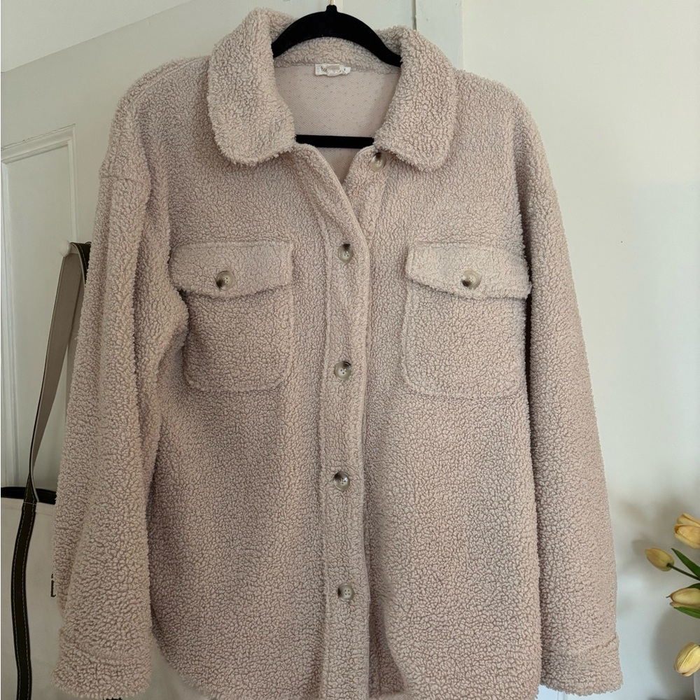 ROOLEE Sherpa Shacket Size S